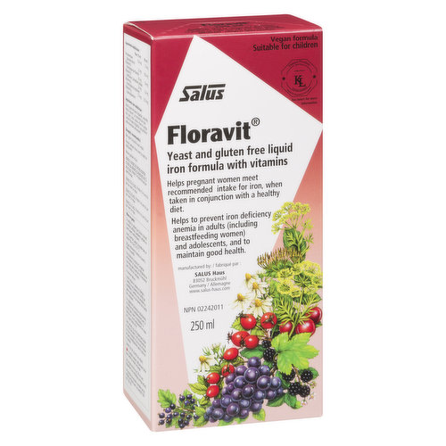 Salus - Iron Supplement - Floravit Yeast & Gluten Free