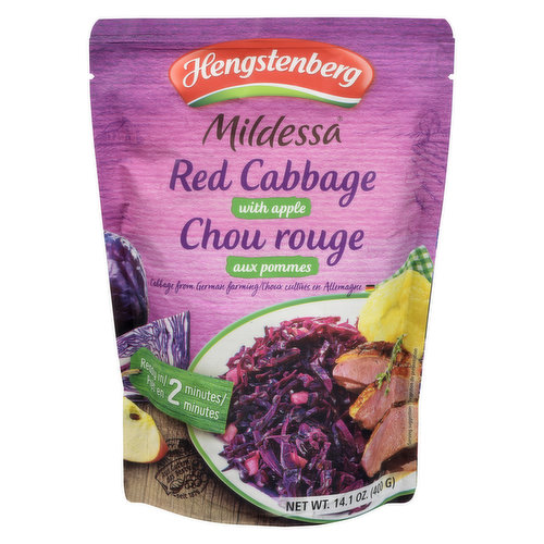 Red Cabbage Ready to Serve in 3 Minutes.