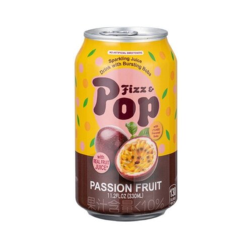 Nulife - POP Sparkling Juice Drink, Passion Fruit Flavour