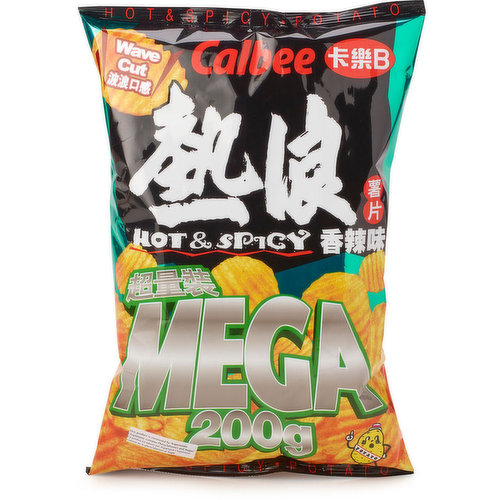 Calbee - Mega Potato Chips Hot & Spicy