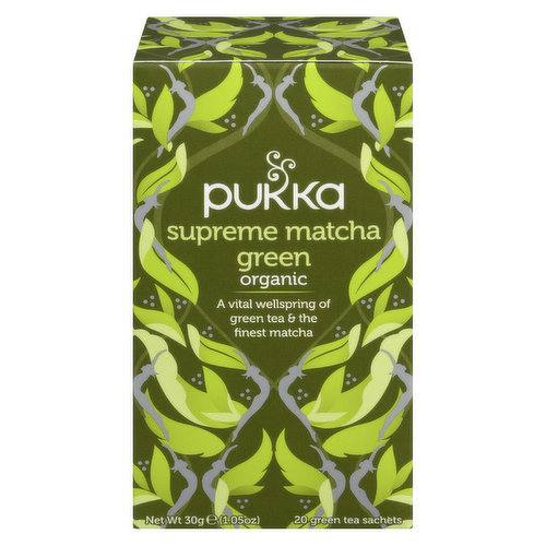 Pukka Tea - Organic Green Tea Bags, Supreme Matcha Green