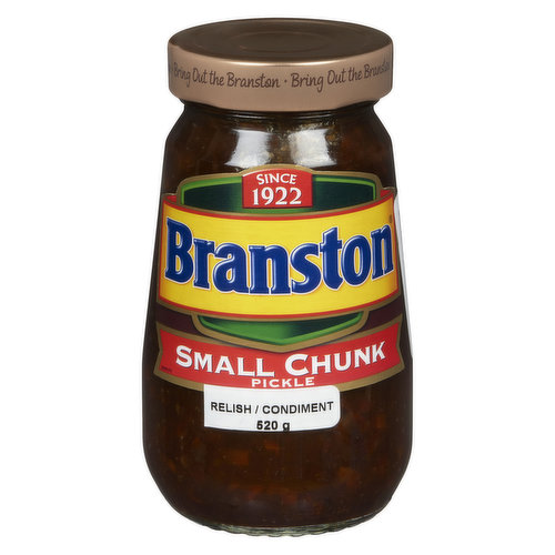 Branston Small Chunk Pickle is an alternative to the standard Branston Pickle, its smaller chunks lending themselves perfectly to sandwiches due to their easy spreading.