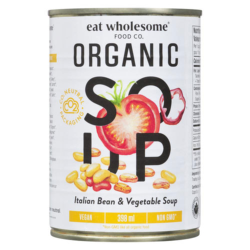 Eat Wholesome - Italian Bean & Vegetable Soup Organic