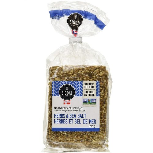 This crispbread is made from several types of corn and seeds, with an exciting taste of herbs and sea salt. A wholegrain crispbread with only natural ingredients.