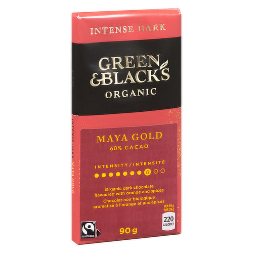 GREEN & BLACK'S - Dark Chocolate Bar Maya Gold