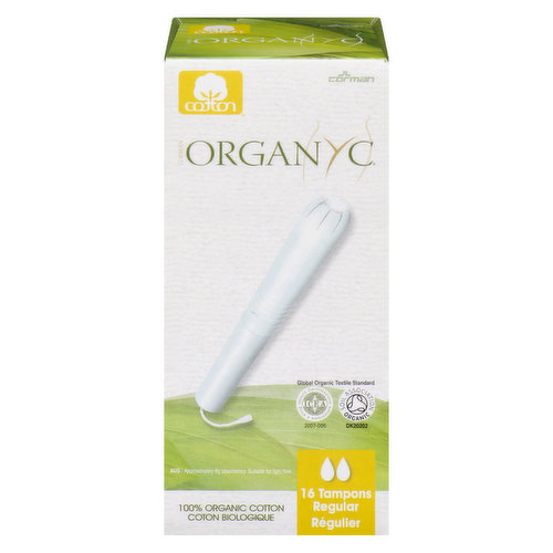 Organyc - ORGANYC TAMPONS REGLR W/PPL ORG