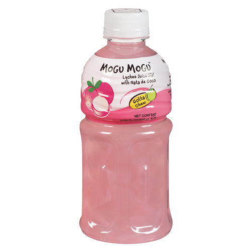Mogu Mogu - Lychee Juice 25% With Nata De Coco