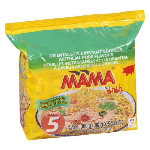 Mama - Instant Noodles Pork 5 Pk