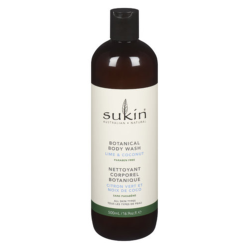 Sukin - Body Wash Lime Coconut