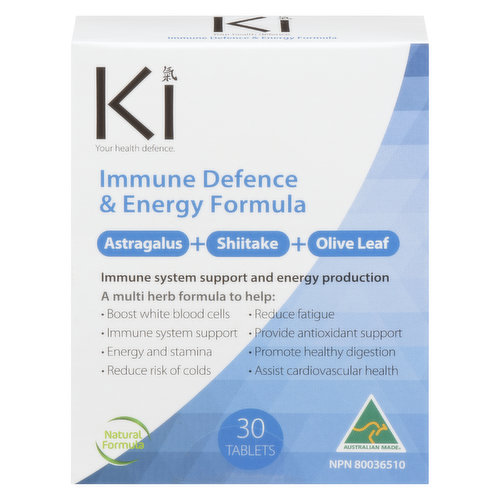 Immune Defence & Energy Formula brings together a combination of natural active ingredients that help build you bodys immunity when take daily.