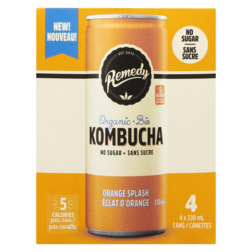Remedy - Organic Kombucha Orange Splash