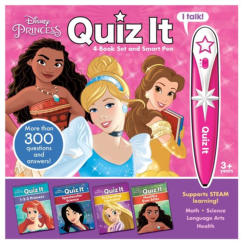 Disney Princess - Quiz It: 4 Book Set & Smart Pen - Save-On-Foods