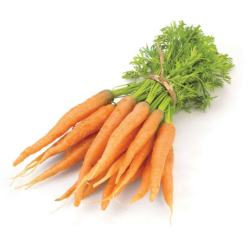 Carrots - Bunched With Tops, Fresh