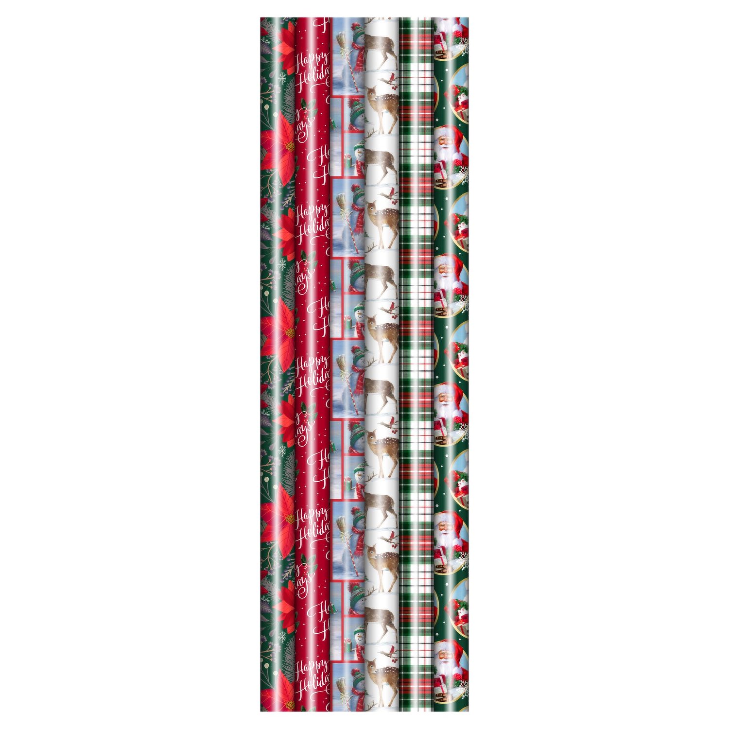 Black and White Prints 3-Pack Reversible Wrapping Paper, 75 sq. ft. total -  Wrapping Paper Sets - Hallmark