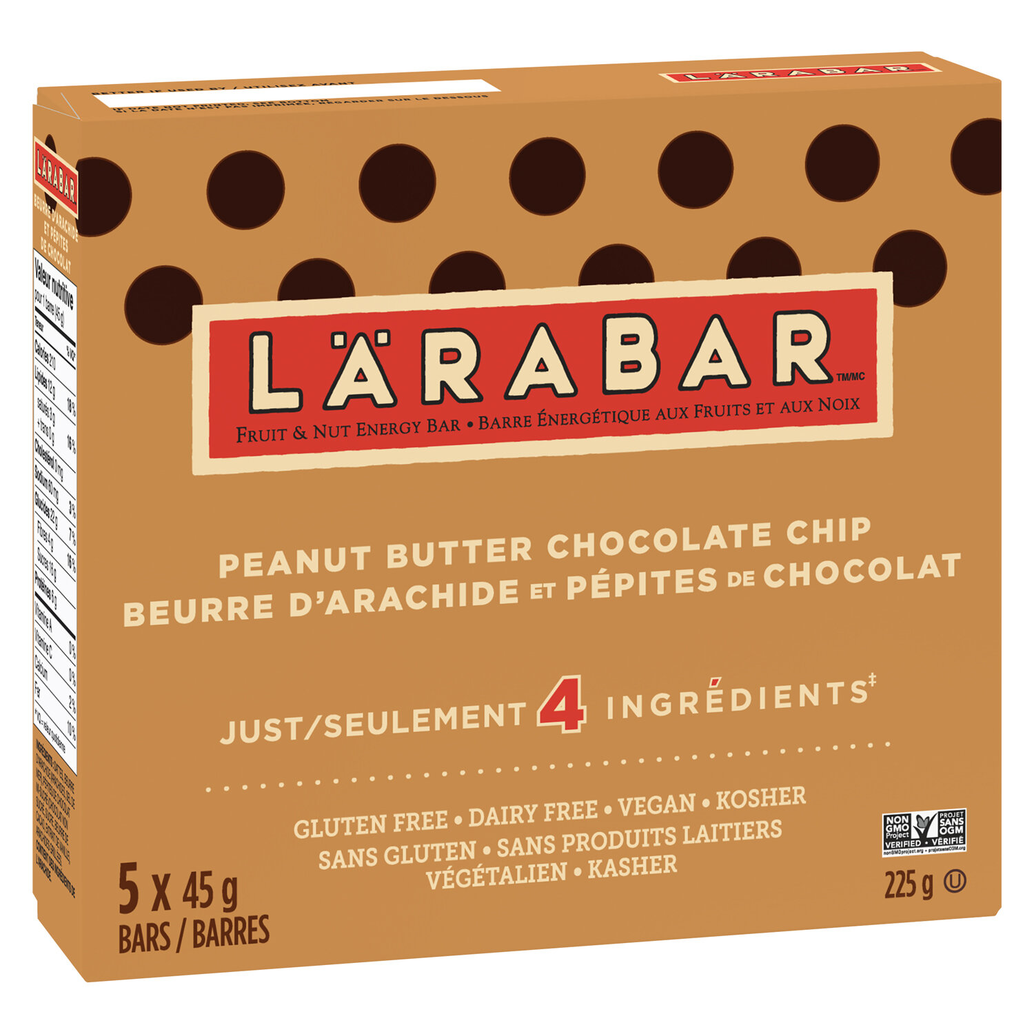 Larabar Fruit & Nut Energy Bar, Peanut Butter Chocolate Chip - 225