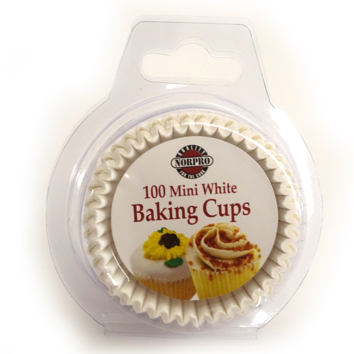 Norpro 3590 Mini Muffin Cup, Paper, White