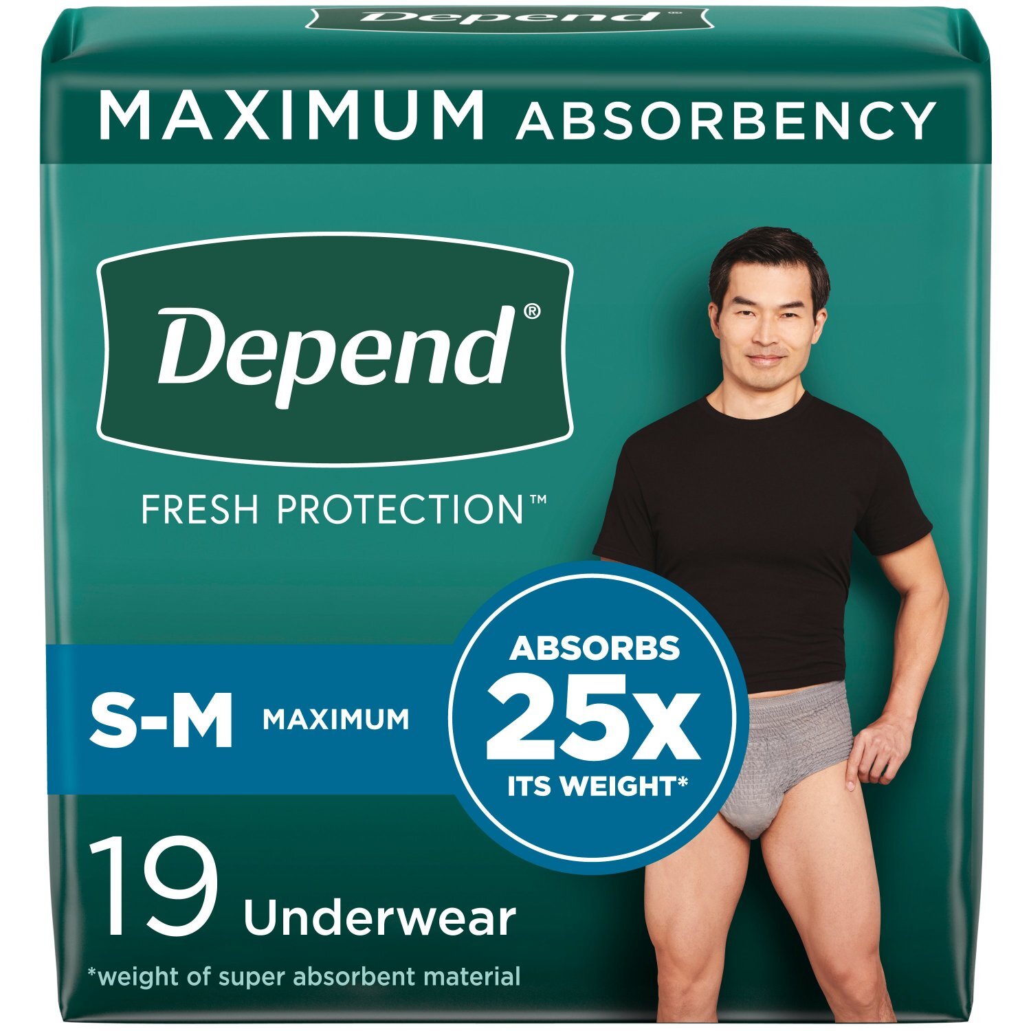 Depend - Fit-Flex Underwear Men - Large