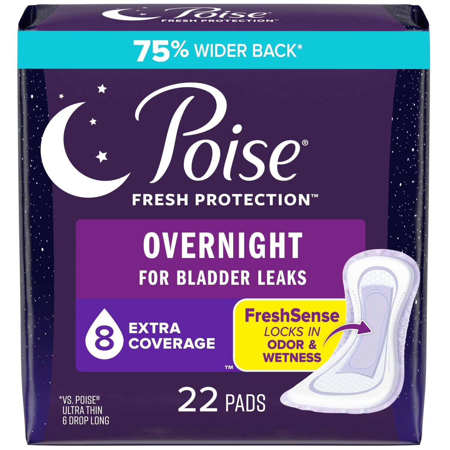 Poise - Ultra Thin Pads 3in1 - Long - Urban Fare