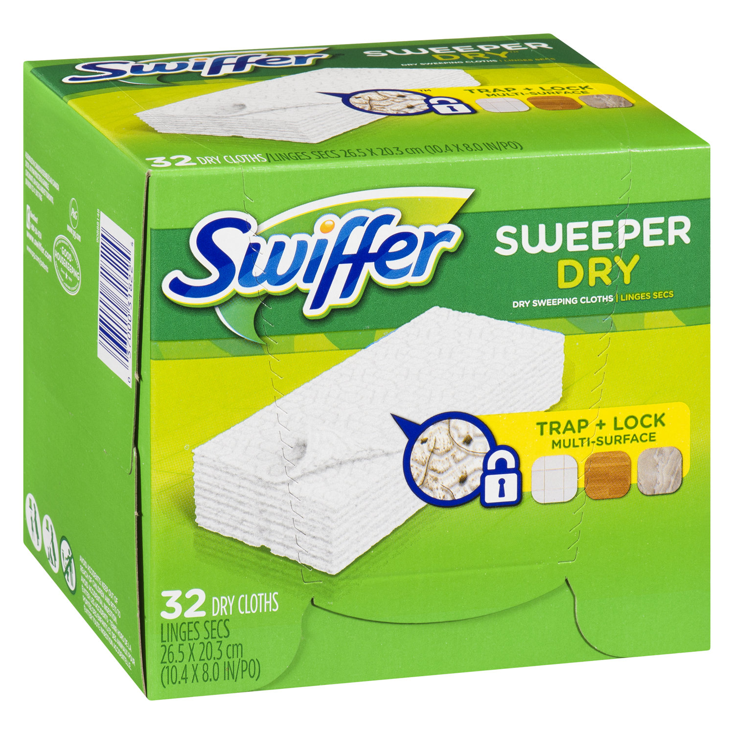 Lingettes nettoyant humides citron, Swiffer (x 10)