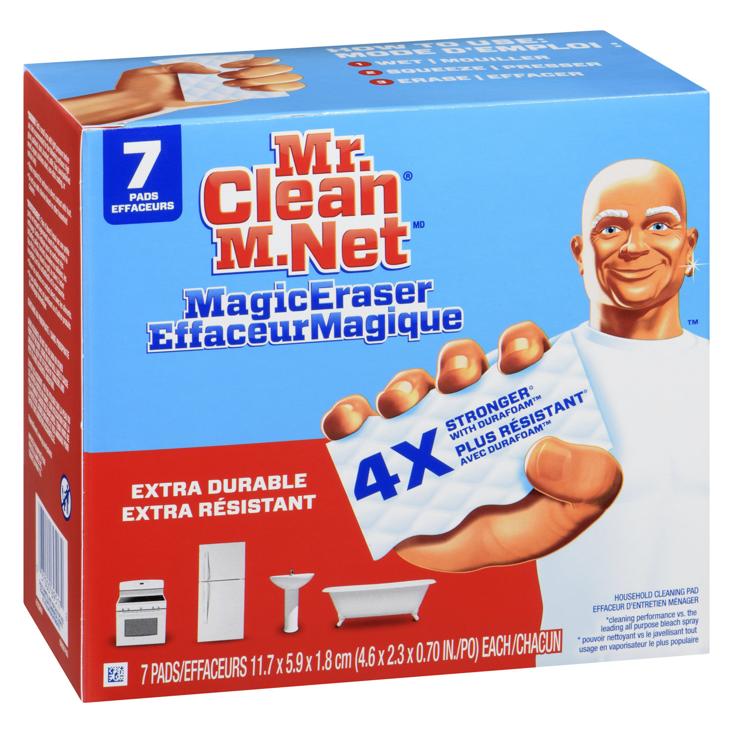 Với khả năng làm sạch tuyệt vời, khăn lau sạch dùng thay thế Mr. Clean Magic Eraser Extra Durable sẽ khiến cho quá trình lau dọn trở nên dễ dàng và nhanh chóng hơn bao giờ hết. Hãy xem hình ảnh để thấy rõ được khả năng tuyệt vời của sản phẩm này.