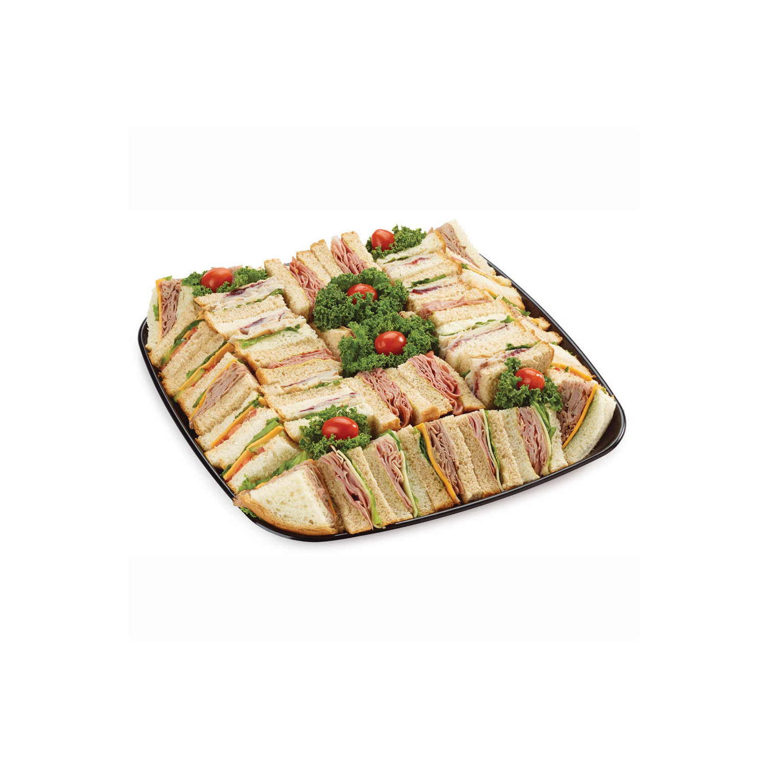 ebake Sandwich Platter Trays with Lids - Pack of 5 Reusable