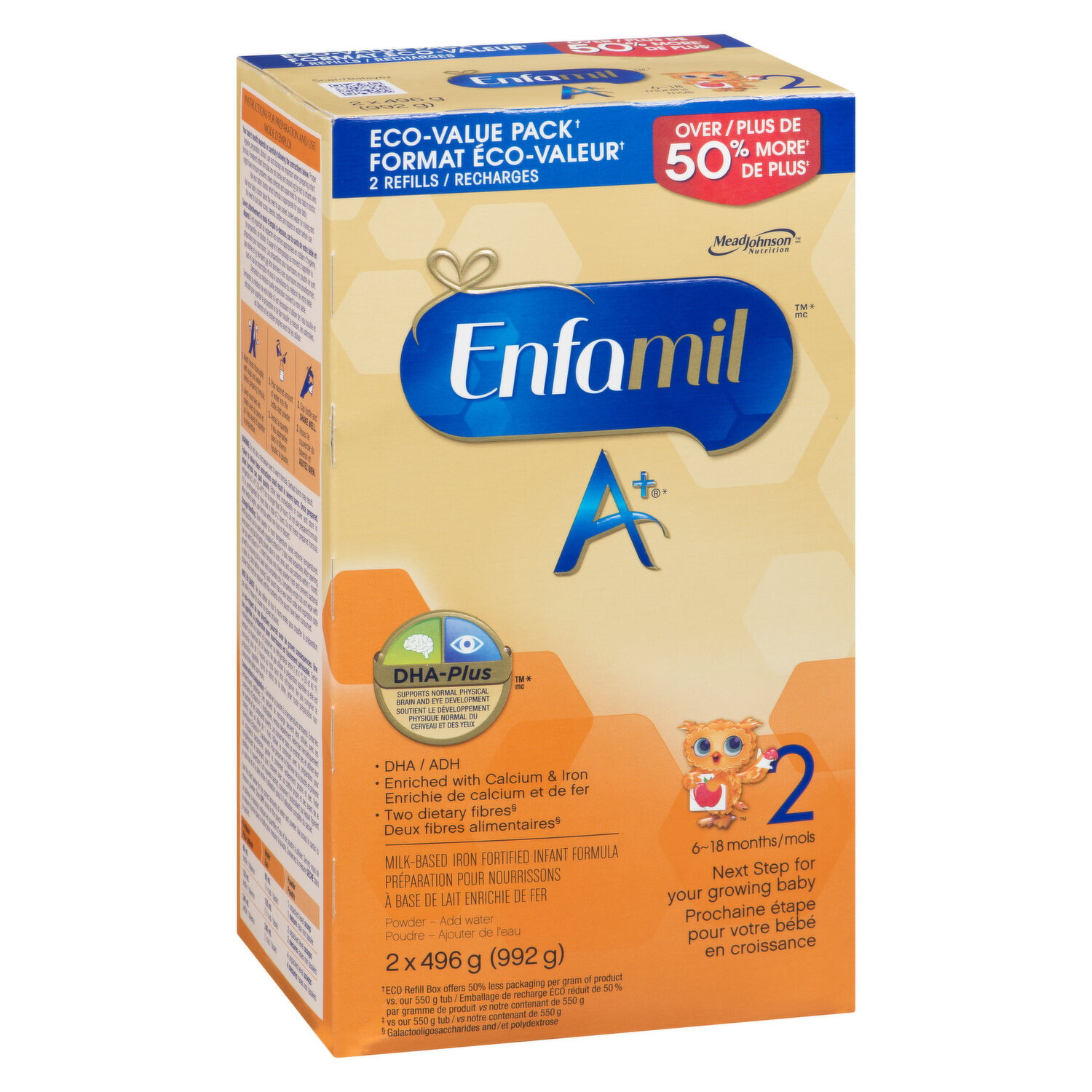 Enfamil Premium Formula Infantil Etapa 2 /4 Unidades / 550 g / 19.4 oz, Bebé, Pricesmart, Barranquilla