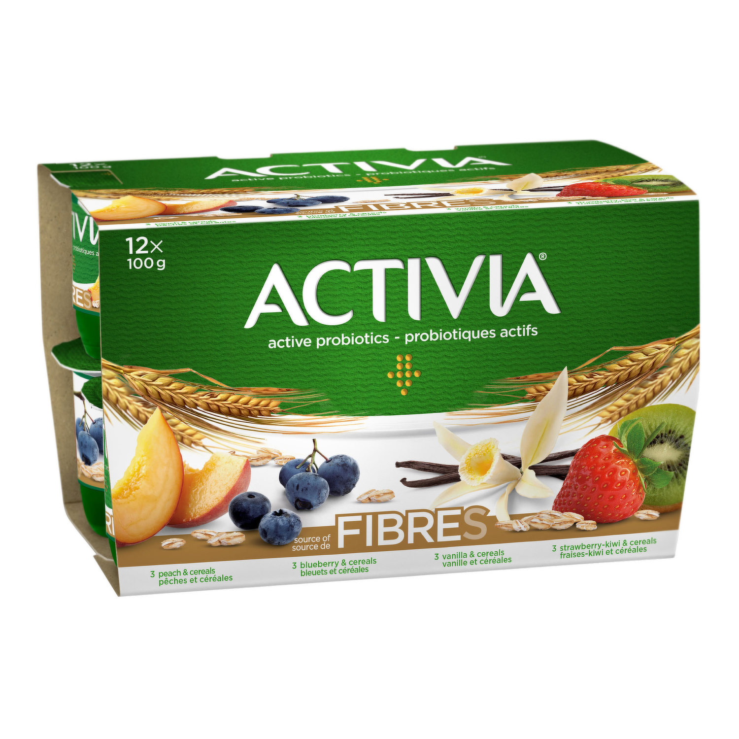 Activia Probiotics Yogurt Yellow Apple Apricot Mango Peach Value