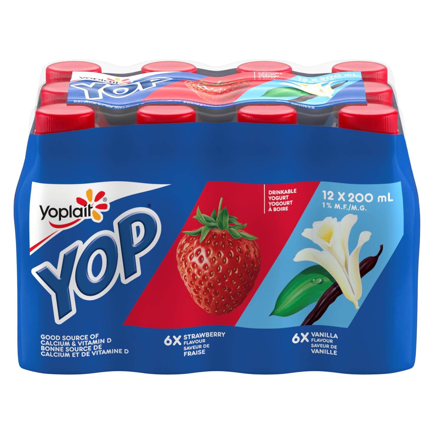 Yoplait - Yop Yogurt, Strawberry