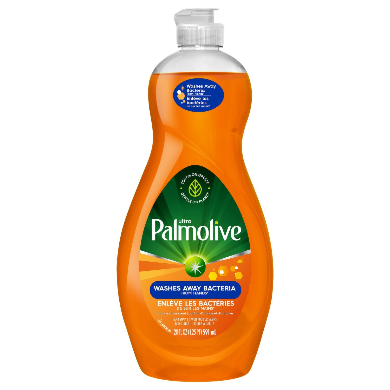Palmolive Essential Clean Liquid Dish Soap, Orange Tangerine Scent - 828 ml