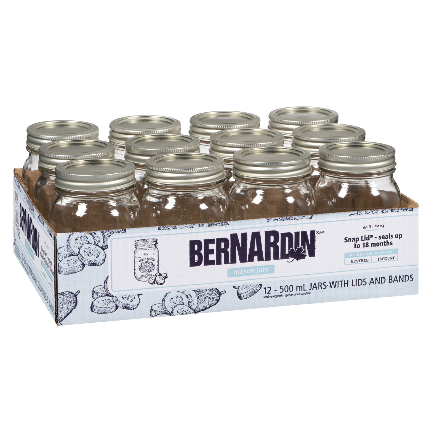 Bernardin Home Canning: Because You Can: Decorative 500 ml Wide