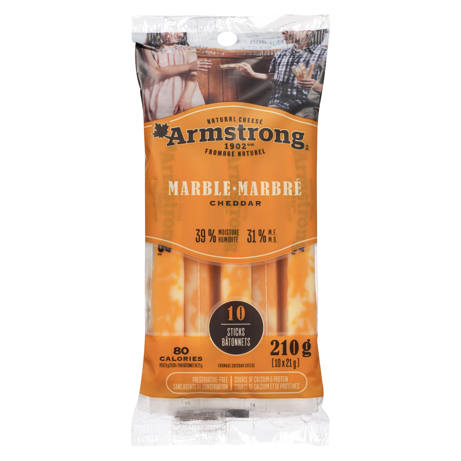 Armstrong Combos - Marble & Naturally Smoked Ham Sausage Sticks