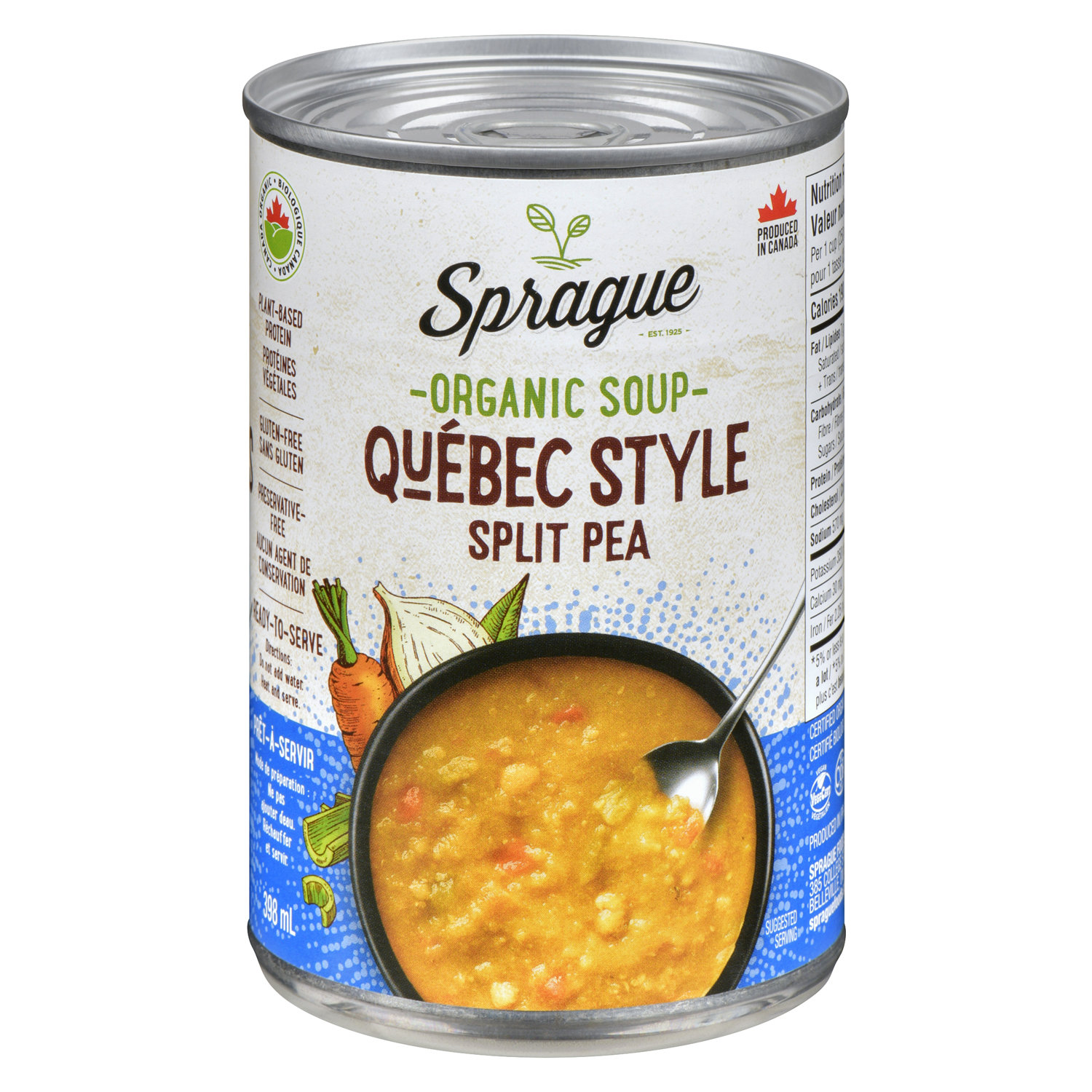 Sprague Organic Soup, Canadian Style Split Pea