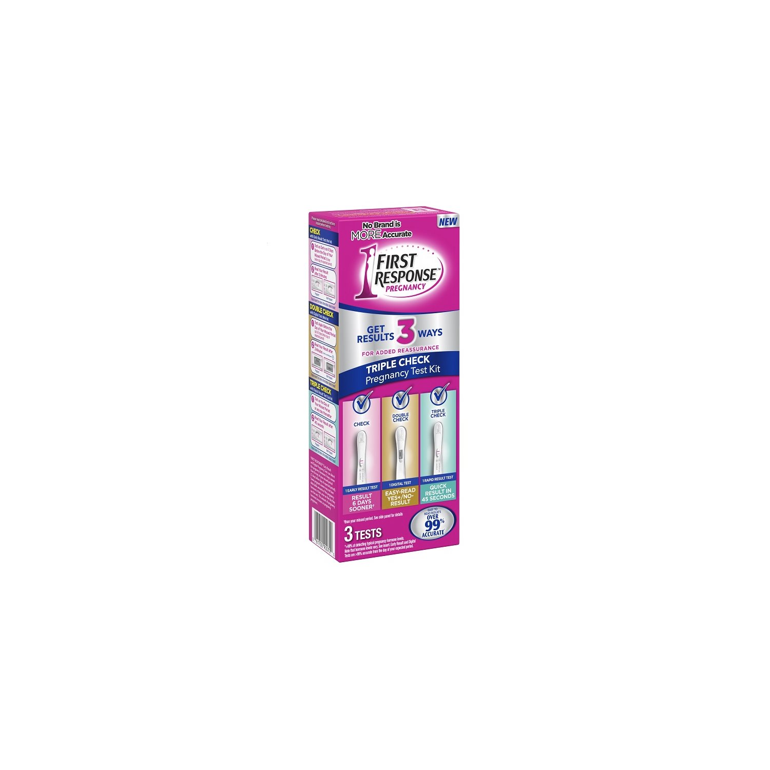 Early Detection Pregnancy Test  Triple-Check Pregnancy Test Kit