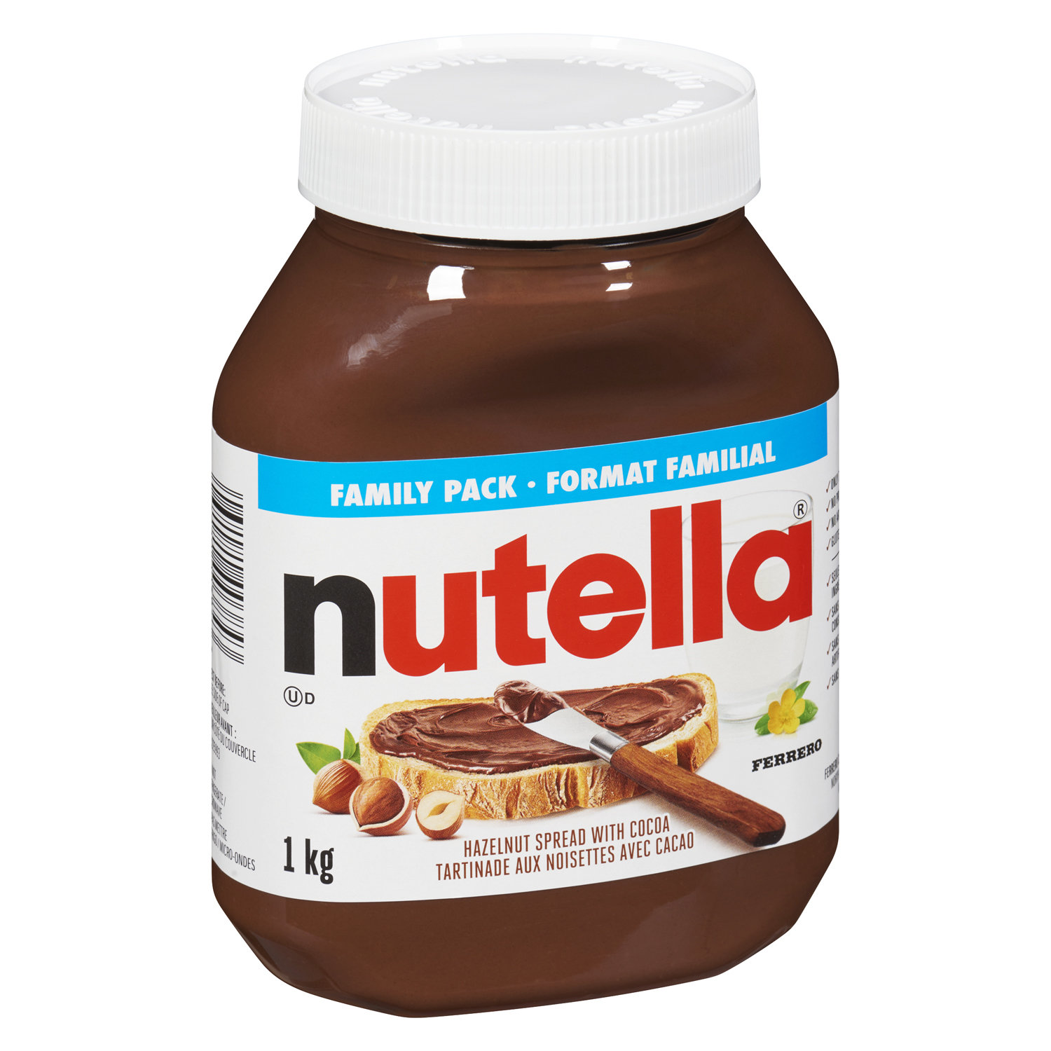 Nutella - Choclate Hazelnut Spread for Breakfast, 1kg Jar - Urban Fare