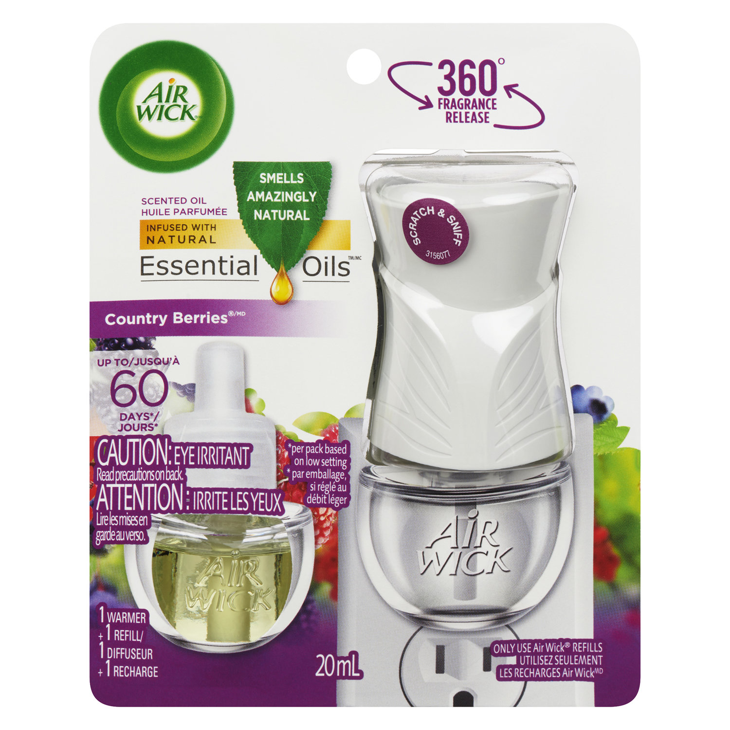 Air Wick - Essential Oils Warmer & Refill - Country Berries - Save-On-Foods