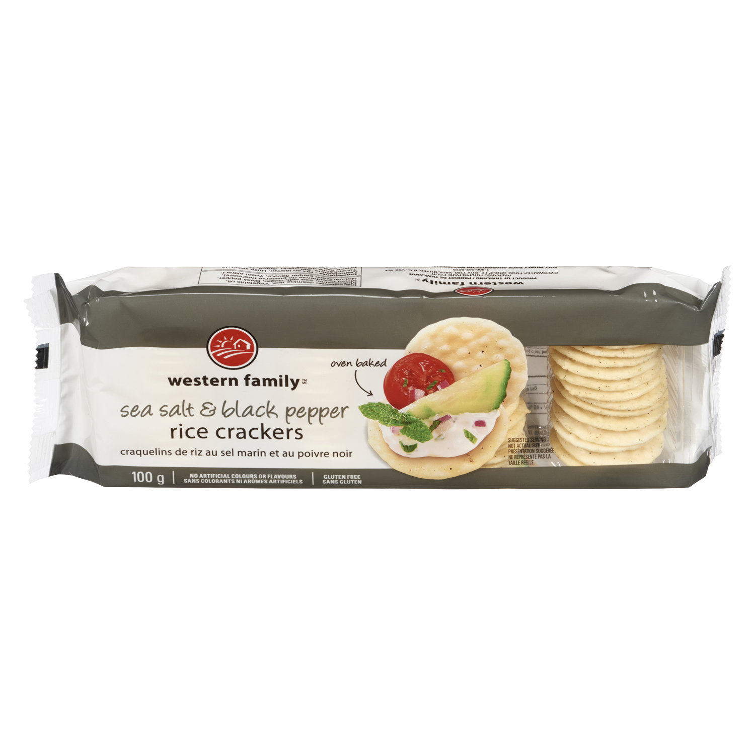 Good Thins Rice Crackers, Sea Salt & Pepper - 100 g