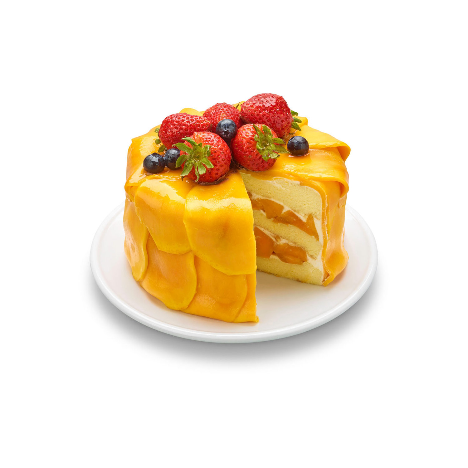 Maxim's Bakery & Restaurant Chinatown - Fresh Mango Cake This Fresh Mango  Cake with fluffy whipped cream, intensely flavored mangoes, layers of soft  sponge cake soaked with fresh mango aroma, resulting in