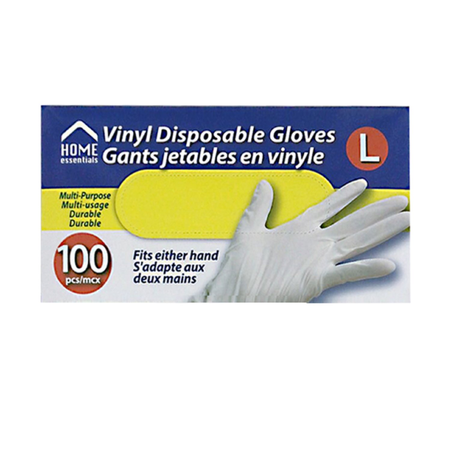 Home Essentials - Vinyl Disposable Gloves Large - Save-On-Foods