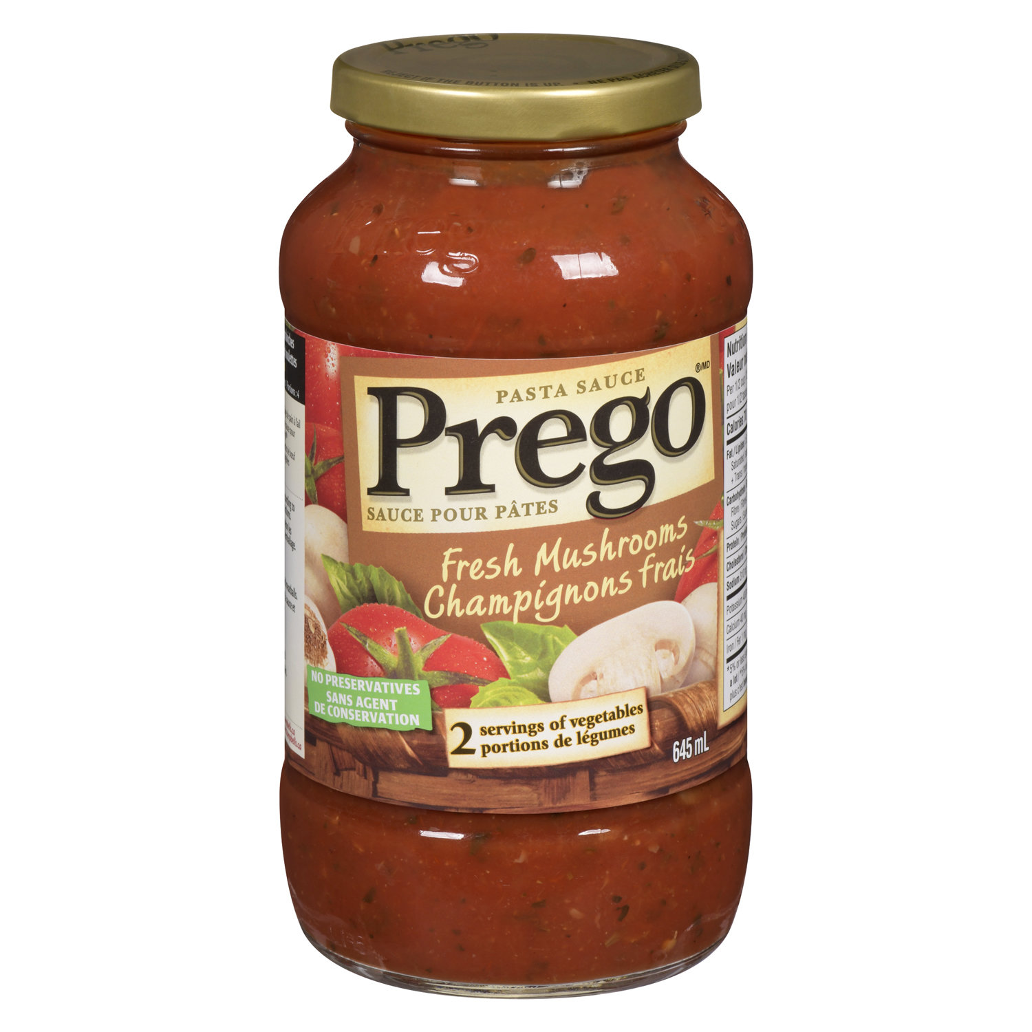 Prego Pasta Sauce Fresh Mushroom