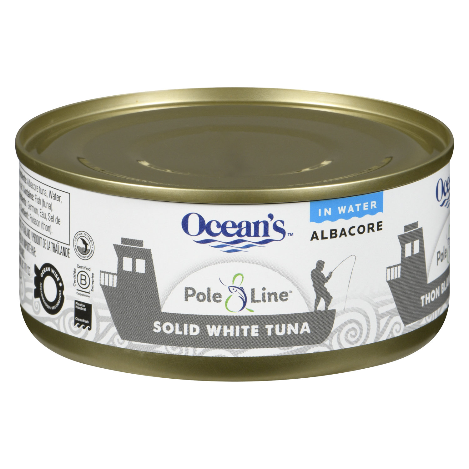 Ocean's - Pole & Line Albacore Flaked White Tuna in Water - Choices Markets