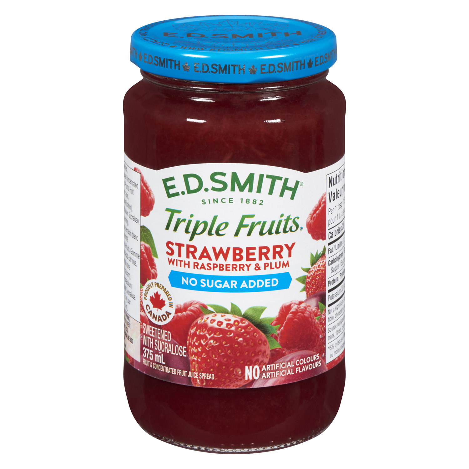 E D Smith Triple Fruits Strawberry No Sugar Added