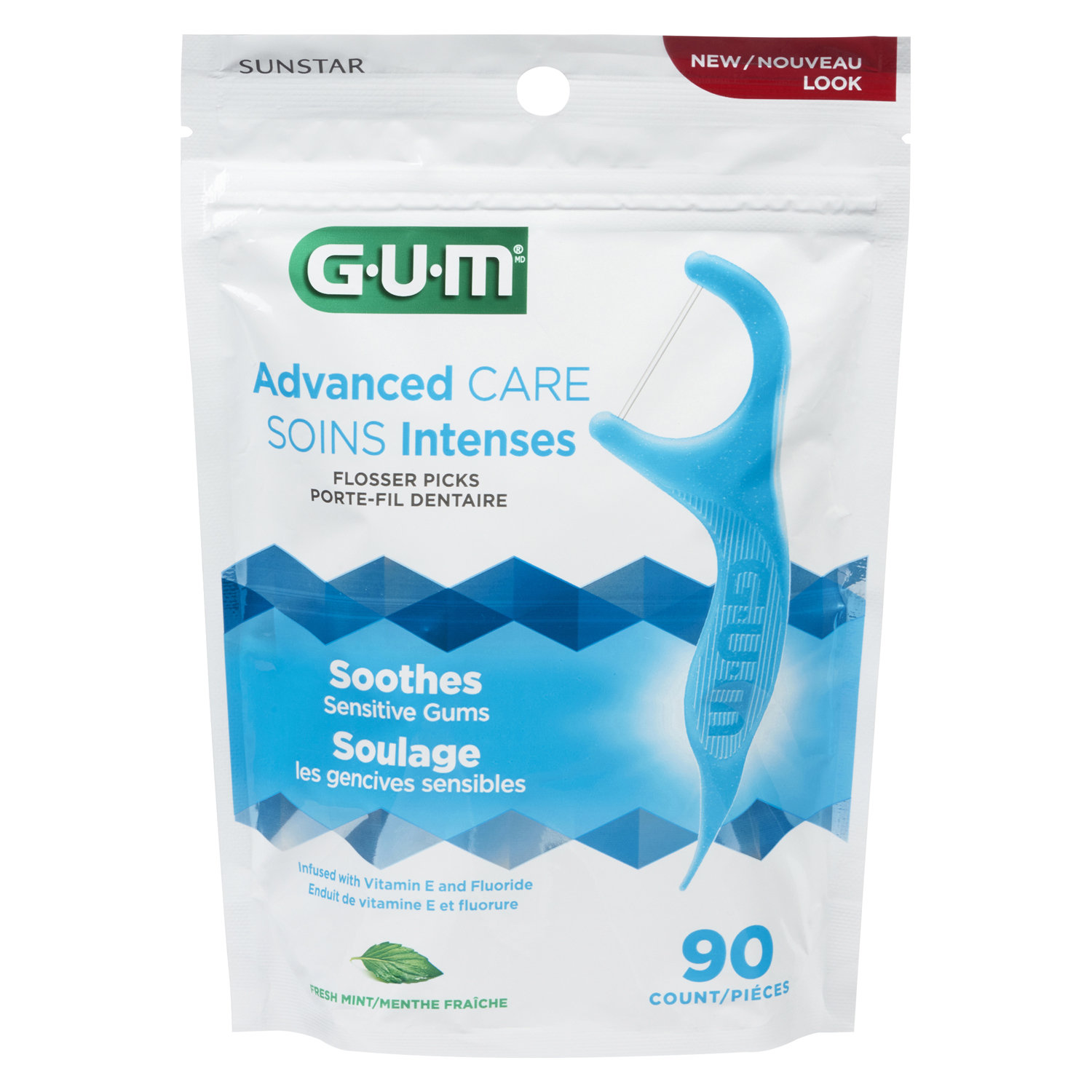 GUM Soft-Picks Comfort Flex Mint Dental Picks, With Fresh Mint Flavor,  Travel Case 