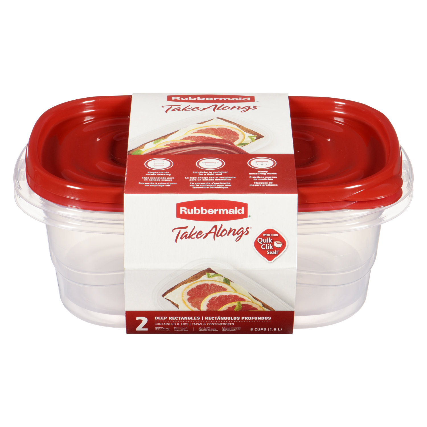 Rubbermaid Egg Food Storage Container, Red color