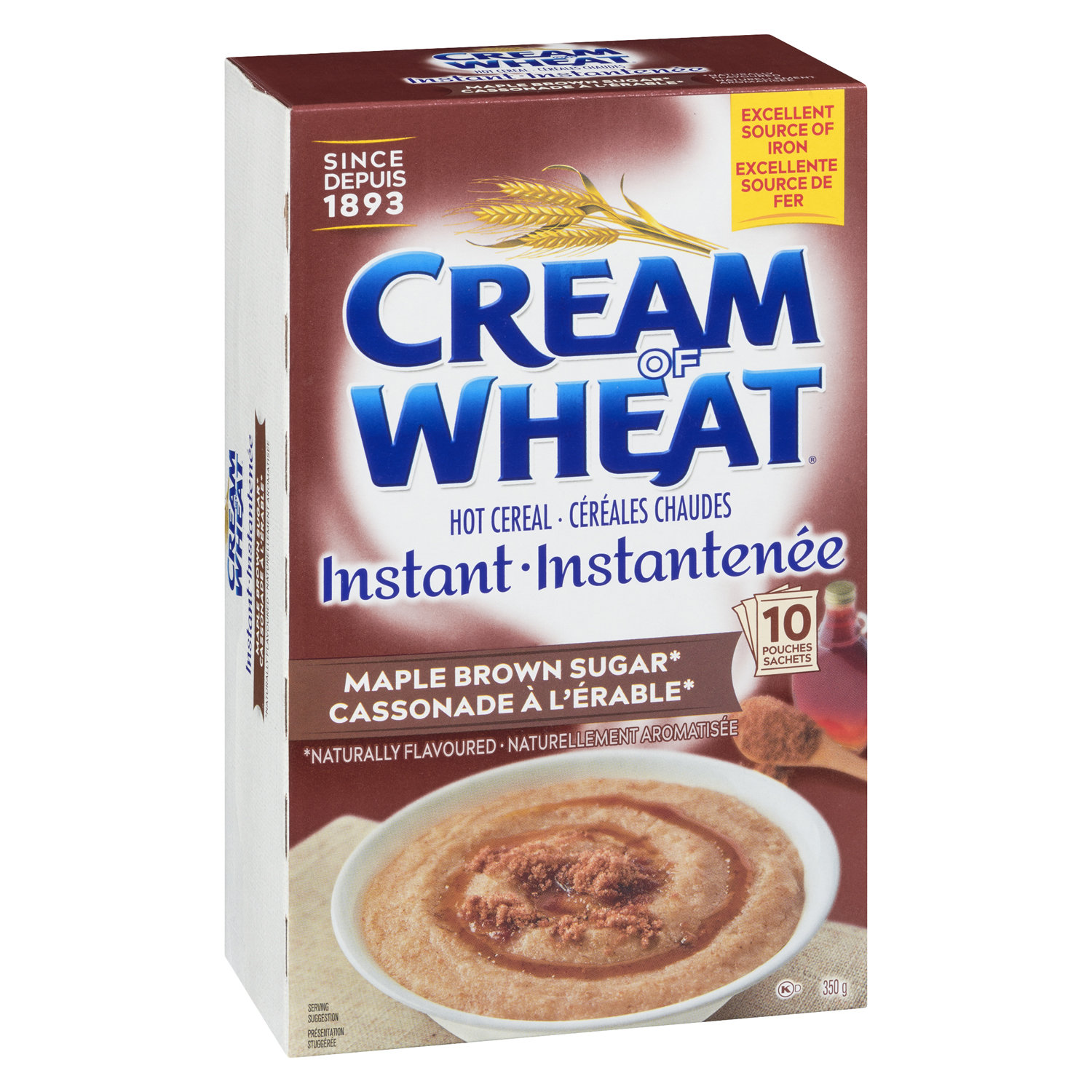  Cream Of Wheat Maple Brown Sugar 10 pk Instant Hot