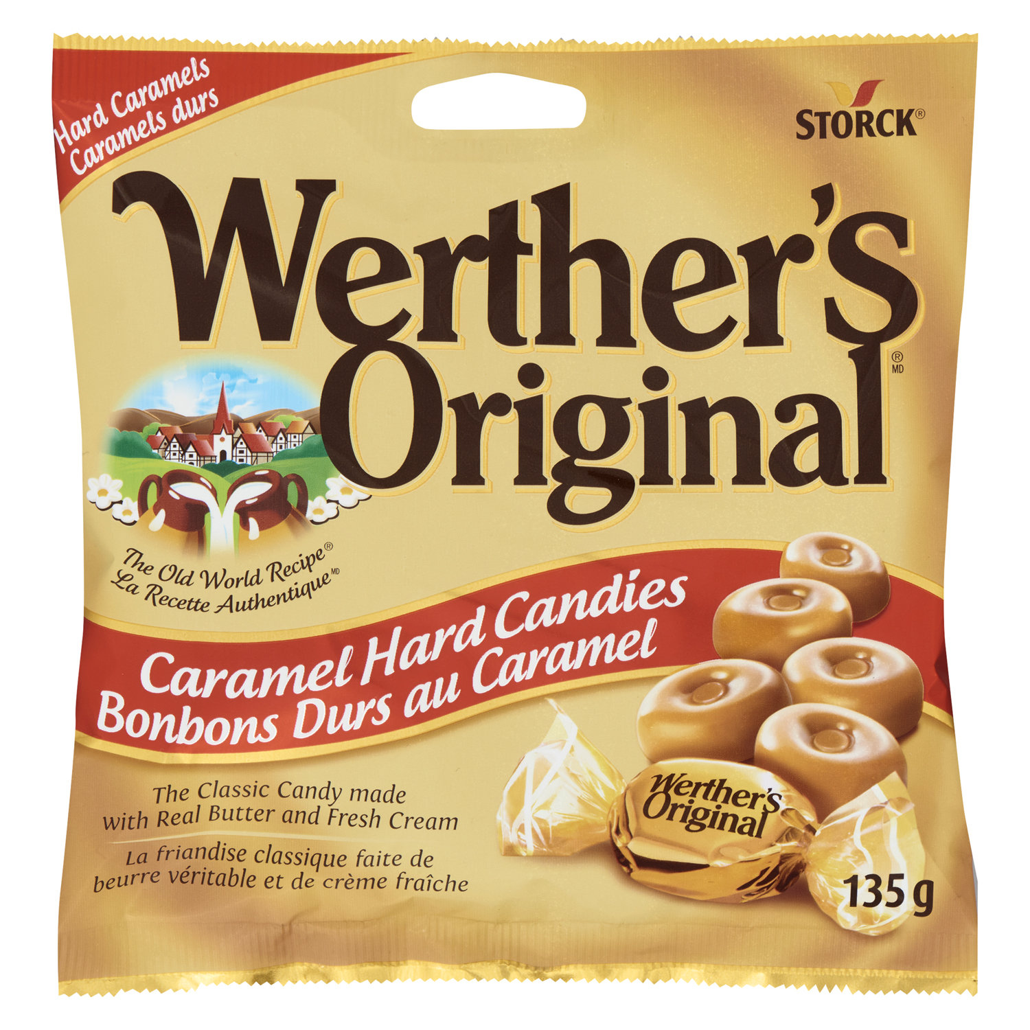 Bonbons durs au caramel Werther's Original 3 x 50 g 