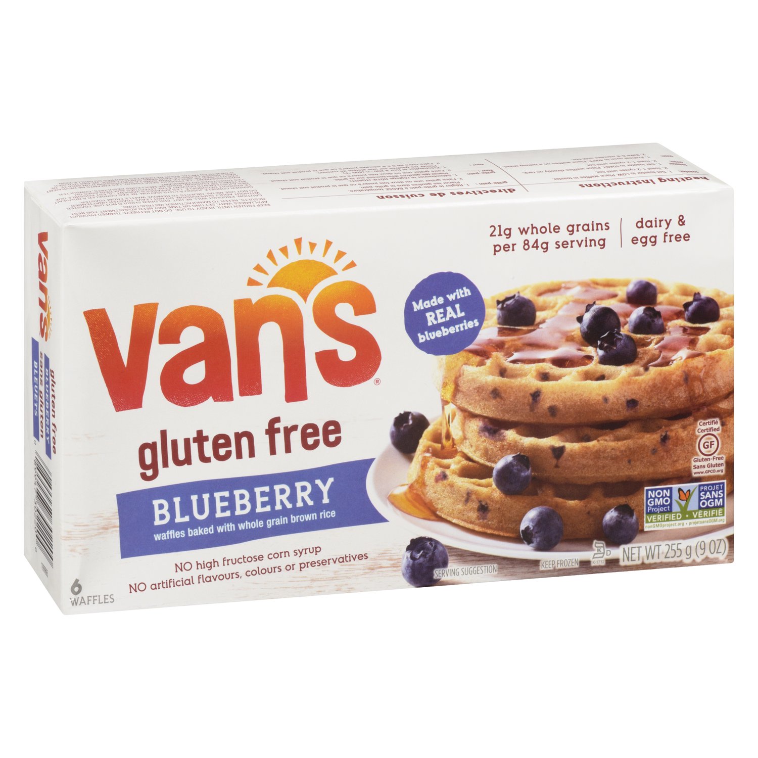 van's blueberry waffles