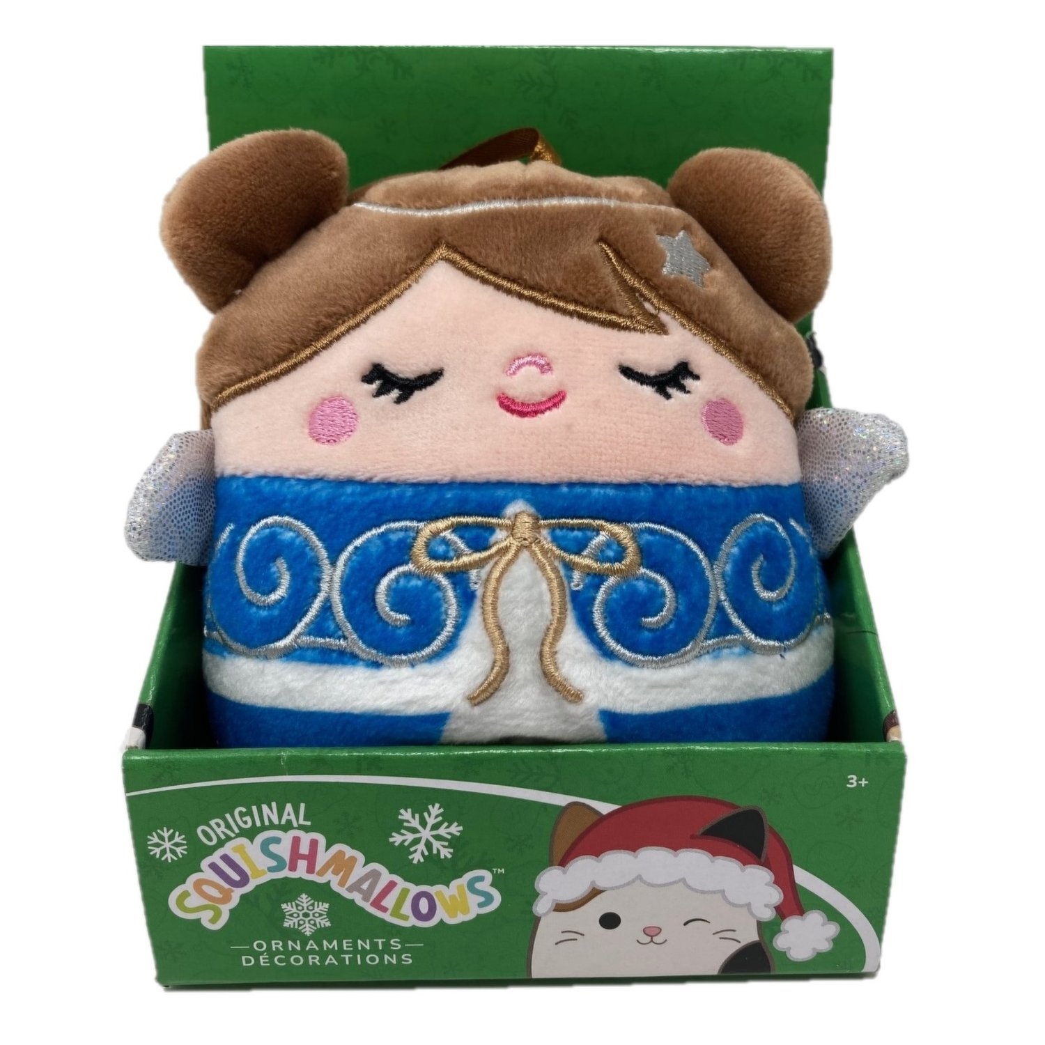 Kellytoy Squishmallows Christmas Ornaments 4 inch Hetty The Andel Mini Plush Doll (with Display Box)