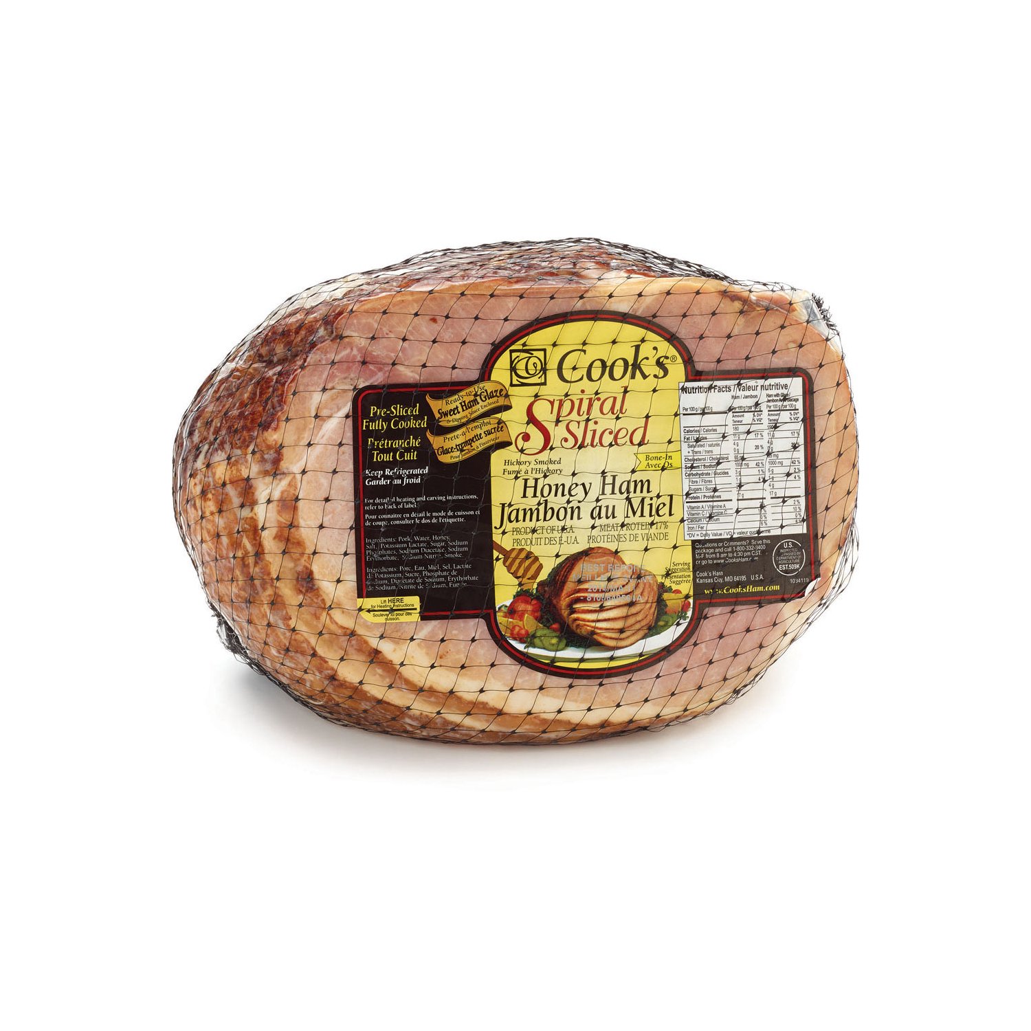 SPIRAL SLICED HERITAGE MAPLE SUGAR CURED HAM — FLASH SALE NOW 50% OFF