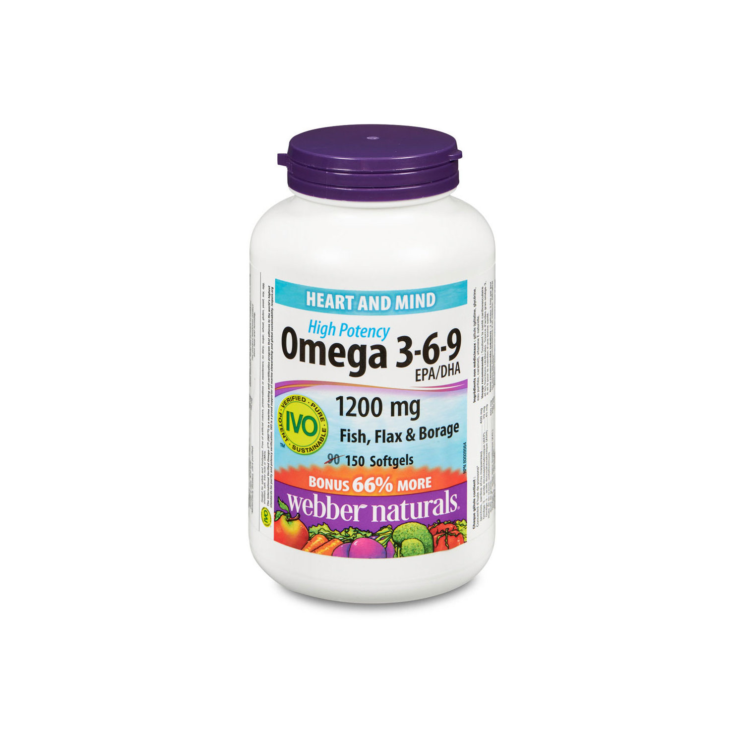 huichelarij oplichter Leggen Webber Naturals - Omega 3-6-9 EPA/DHA 1200mg