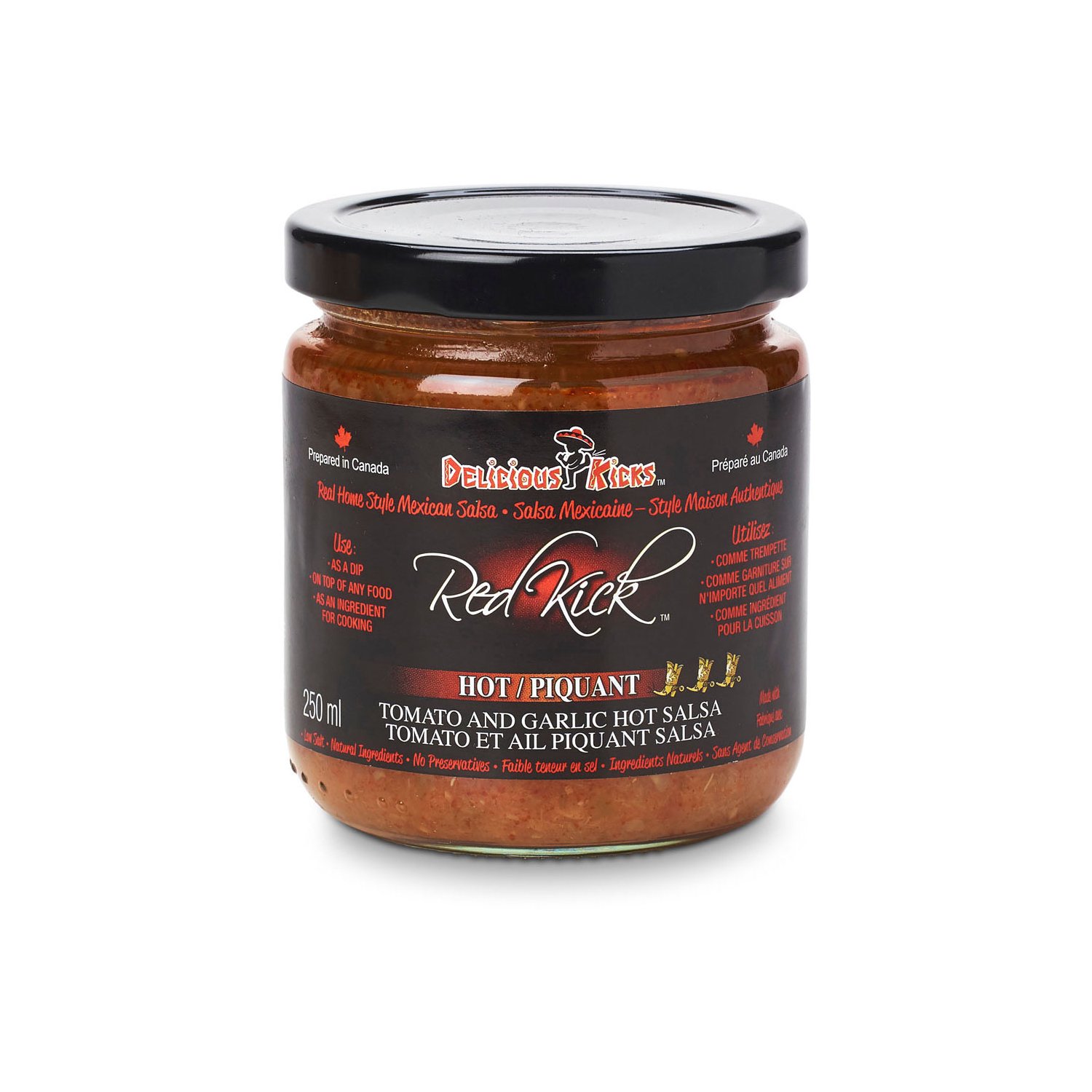 Delicious Kicks - Home Style Mexican Salsa - Red Kick Hot - Save